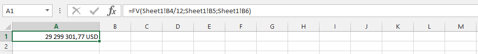 Using FV on another Spreadsheet